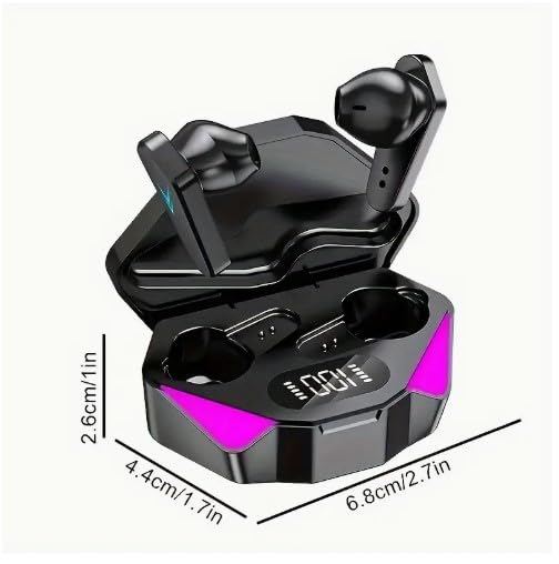 2025 Year New Wireless Earphones with LED Display - Touch in-Ear TWS Headset for iOS/Android, Sports Music Gaming Headset, Rechargeable Lithium Battery, USB Type-C Charging 4