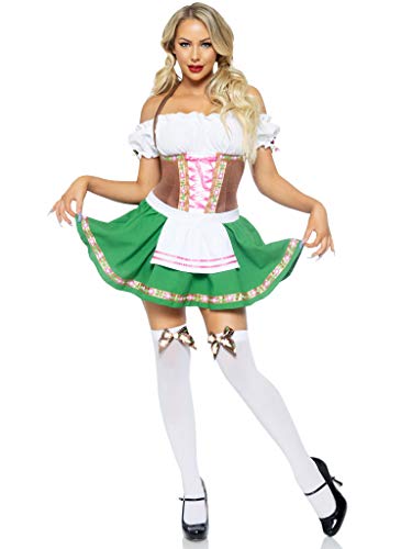 Leg Avenue Women's Gretchen Costume Dirndl Dress Oktoberfest Outf...