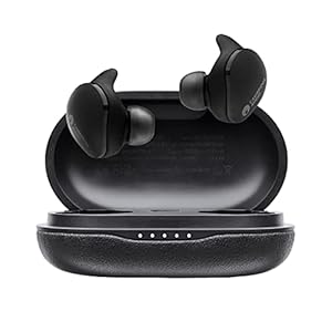 Cambridge Audio Melomania Touch Draadloze Oordopjes – 50 uur Batterijduur, Bluetooth 5.0 In-Ear Koptelefoon Oortjes met Microfoon, Heldere Gesprekken, Waterbestendig, 7mm Drivers met Grafeen (Zwart)