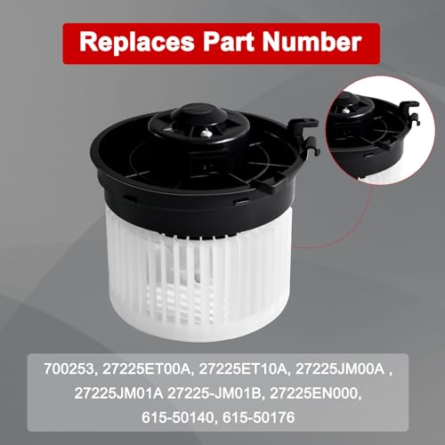 Image of AC Heater Blower Motor HVAC Fan Replacement Compatible with Nissan for Sentra 2007-2012, 2014-2015 for Rogue Select, 2008-2013 for Rogue, Replace 700253, 27225EN000, 27225ET00A