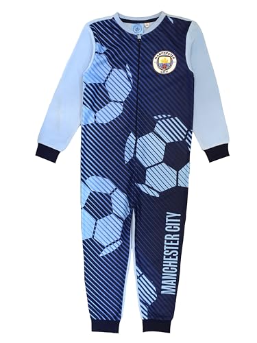 Manchester City F.C. Jungen Einteiler Schlafstrampler All in One Pyjama...