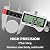 Digital Angle Finder Ruler 7 Inch / 180 mm Stainless Steel with Pouch & Electronic Digital Caliper Measuring Tool, All Metal Micrometer Vernier, Extra Large LED Screen, Digital Calipers 6 inch