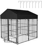 Amazon | BingoPaw 鶏小屋 屋外 雨よけ 扉付き 犬小屋 大型犬ケージ