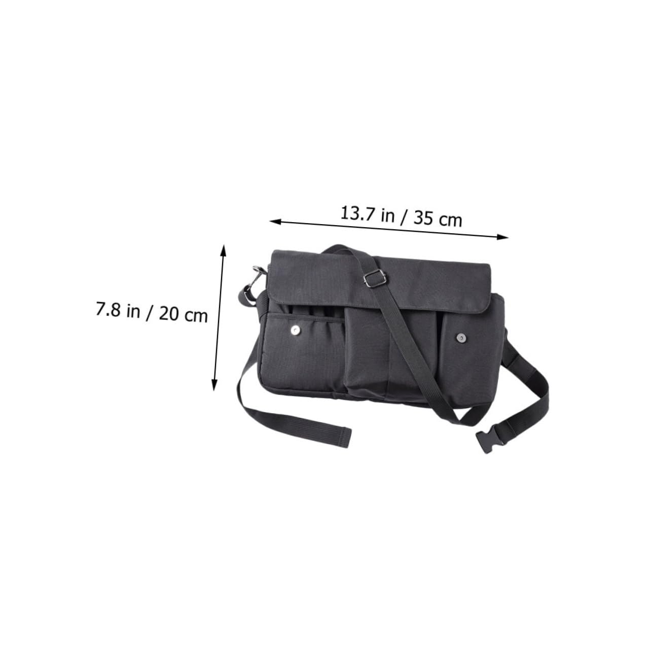 Borsa Porta Trucchi da Viaggio in Tela Nera, Organizer per Pennelli con Cintura, Portatile e Comoda, Pratica per Utilizzo Quotidiano