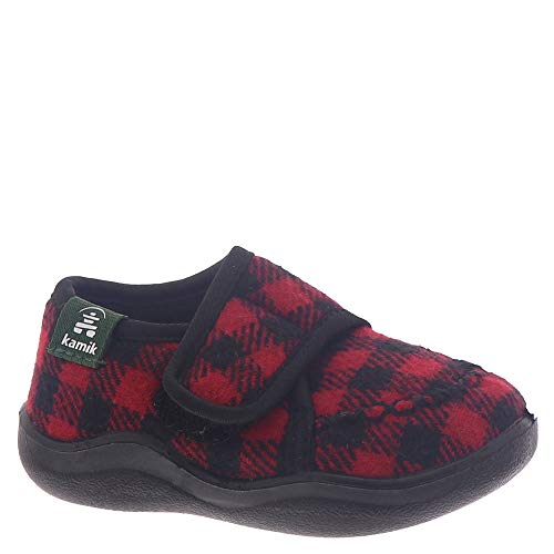 Kamik Kids' Cozylodge Slippers Red Black 4
