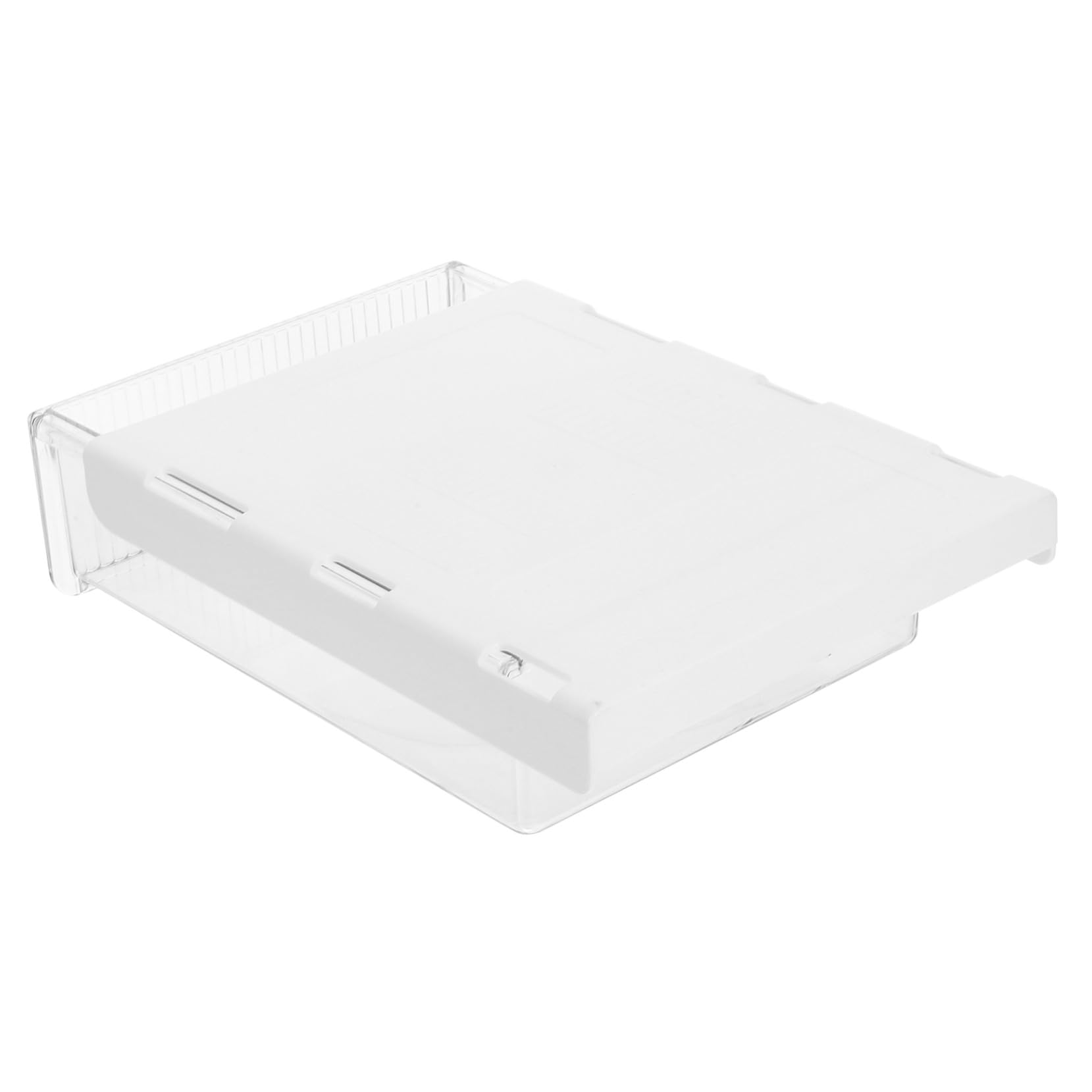 Operitacx 2piezas Cajas de Almacenamiento Transparentes bajo Escritorio Organizadores sin Perforar para Oficina y Escuela Tipo Cajón Deslizable