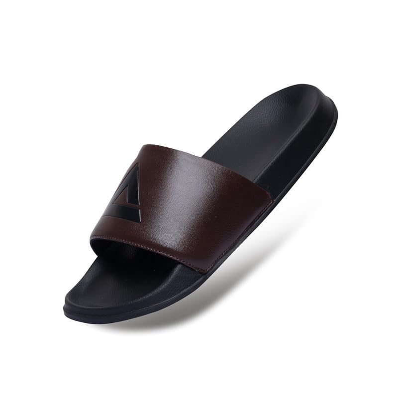 Image of ARVAN Mens Sliders | Lightweight, Anti-Slip & Cushioned Comfort Slides for Casual & Beach Use