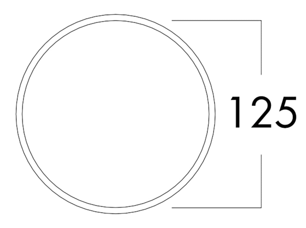 Naber Flow Star 125 Mauerkasten weiß Edelstahl