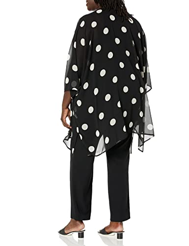 Image of Anne Klein Womens Oversized Sheer Cardigan with Side Slits