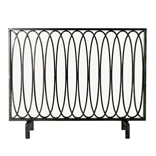 Protector de pantalla para chimenea anticaídas de chispas en metal resistente de un panel 2