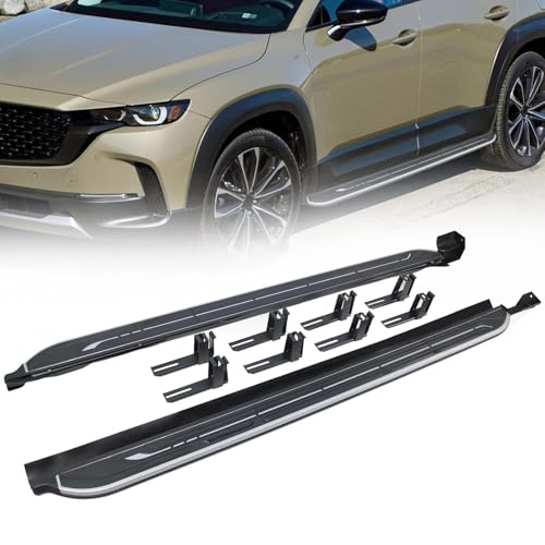 Erlebnis Running Boards Compatible with 2023-2025 Mazda CX-50, Truck Aluminum Side Steps L+R (Model A)