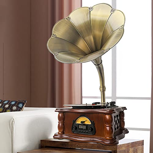 DISHENGZHEN Tourne-Disque, Tourne-Disque Vintage 3 Vitesses 33/45/78 TR/Min avec Radio FM USB Bluetooth pour décor de… - Les Beatles, Paul McCartney, John Lennon, RIngo Starr, George Harrison DISHENGZHEN Tourne-Disque, Tourne-Disque Vintage 3 Vitesses 33/45/78 TR/Min avec Radio FM USB Bluetooth pour décor de… – Image 3