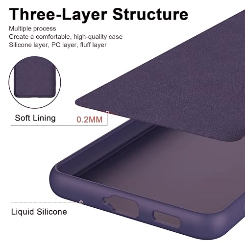 Image of SBMS Silicone Back Cover Case for Redmi Note 15 5G / Poco M8 5G | Soft Micro-Fibre Lining Inside | Camera Protection Bump | Shockproof Back Cover Case for Poco M8 5G (Candy Cloth Purple)