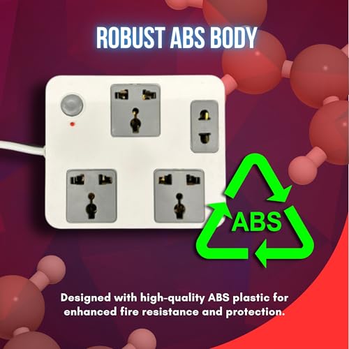 Image of Surge Pro - 3-Socket Power Strip with Surge Protection & Copper Cable (1.5m, ABS Body, Reset Switch, 1-Year Warranty)