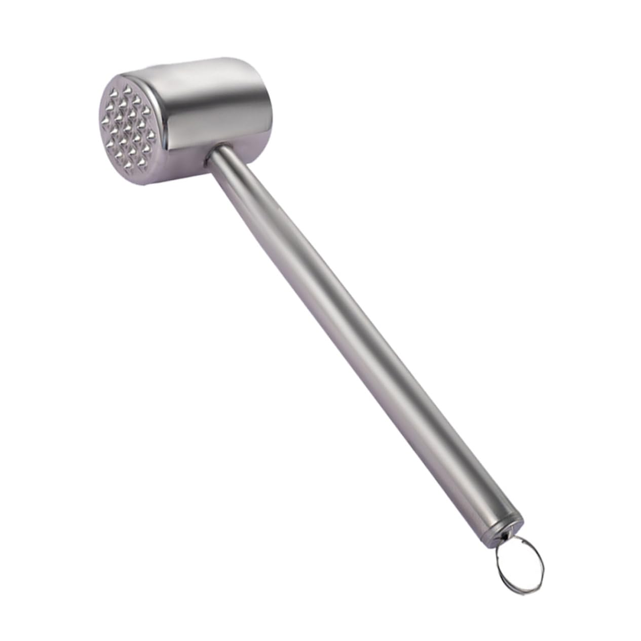 KICHOUSE 1pc Stainless Steel Meat Tenderizer Mallet Practical Meat Hammer for Tenderizing Steak and Poultry Comfortable Handle for Home and Restaurant Use
