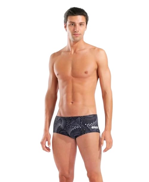 ARENA Costume Uomo Alto Trunk Nuoto Piscina Swim FIREFLOW Nero Taglia 42 ITA