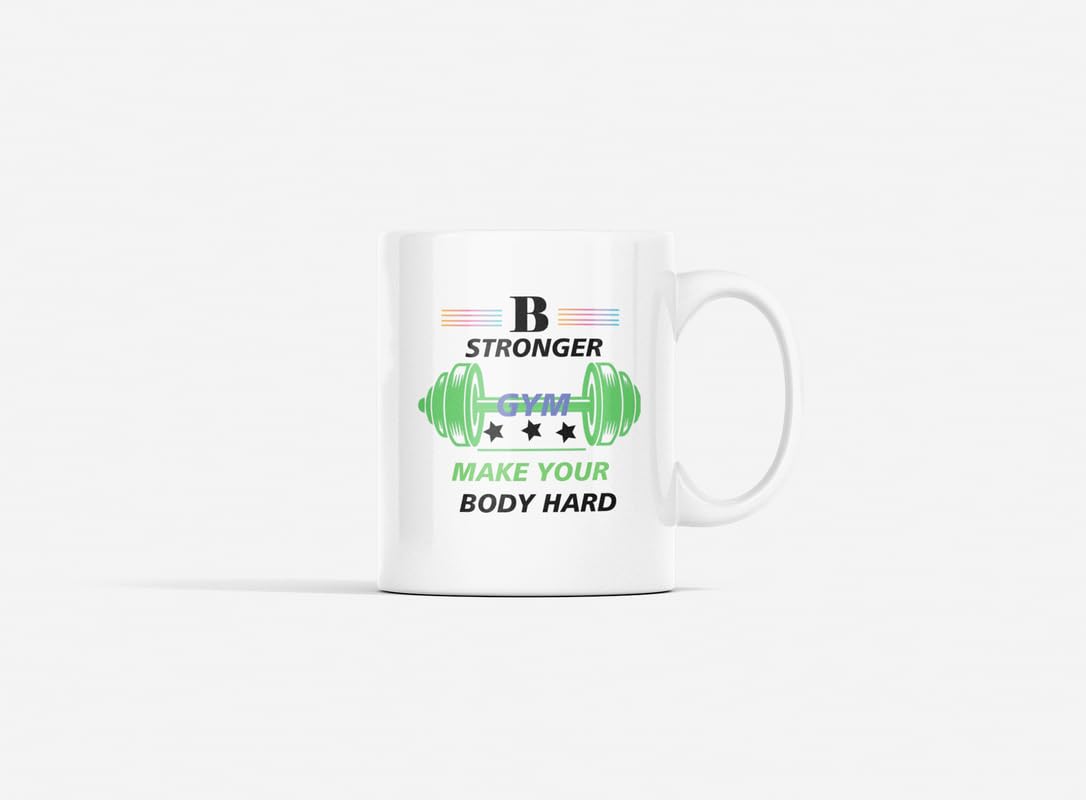 UNiOWN STORE Be Stronger, Make Your Body HardPrinted Ceramic Coffee Mug 250 Ml