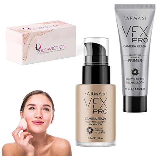 VFX-Pro-Camera-Ready-Foundation-Makeup-Full-Coverage-MakeupConcealer-MakeupGirls-MakeupMature-Women-MakeupFoundation-SpongesVFX-Pro-CameraReady-PrimerGlowiction-Makeup-Sponge-Set10NaturalBeige