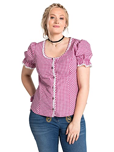 Sheego Damen Große Größen Trachtenbluse im Trachten-Look Oktoberfestmode...