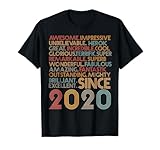 Photo Gallery awesome since 2020 4th birthday born in 2020 4 years old maglietta Photo Gallery awesome since 2020 4th birthday born in 2020 4 years old maglietta