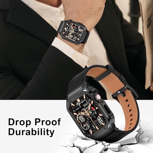 Image of Suplink Stainless Steel Metal Band Compatible with Apple Watch 45m 44mm 42mm 41mm 40mm 38mm, Metal Replacement Strap for iWatch Bands Series 8 7 6 5 4 3 2 1 SE