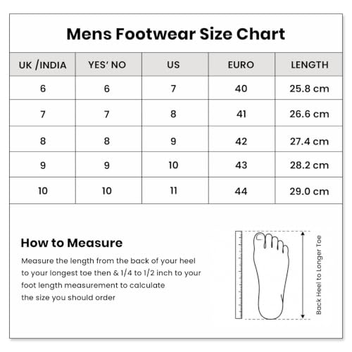 Yes'No Men's Black Sports Shoes Black & White - Image 8
