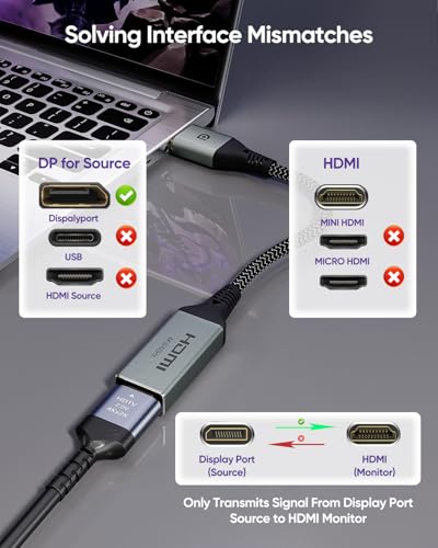 Adaptador Display Port a HDMI 4K VCELINK miniatura 3