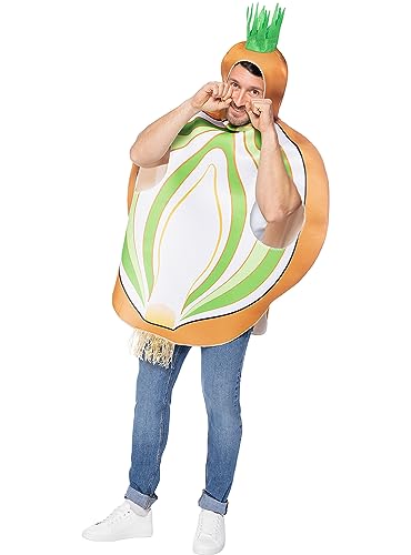 Funidelia | Disfraz de cebolla para hombre y mujer Comida, Bebida - Disfraz para adultos y divertidos accesorios para Fiestas, Carnaval y Halloween - Talla única - Blanco