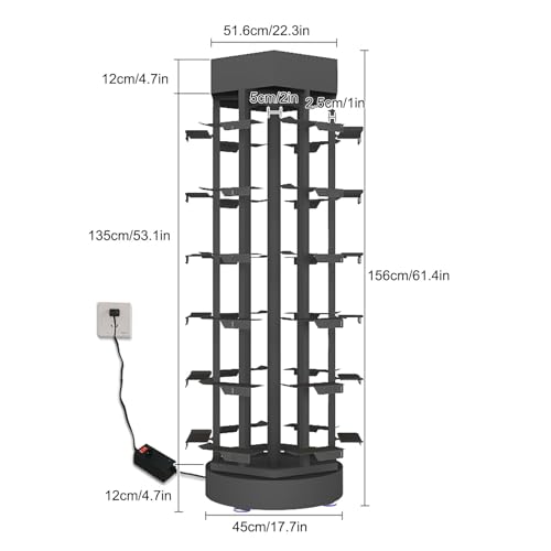Présentoir à chaussures vertical pivotant pour optimiser les petits espaces - 3