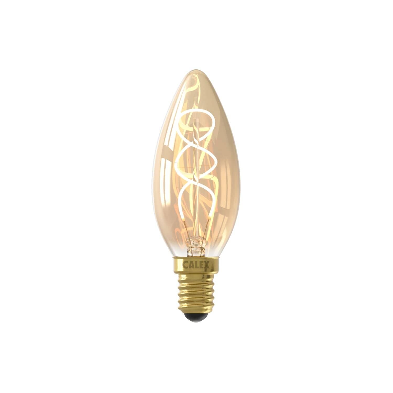 CALEX LED Filament Candle 2.5W (15W eqv.) E14 Gold 2100K Dimmable, Onbekend