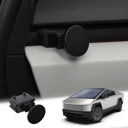 TWRAPS Phone Mount Charger for Tesla Cybertruck 2024-2026 Compatible with MagSafe Cases and iPhone 17 Including Pro & Max No Glue Magnetic Dash Anchor Cyber Truck Dashboard Accessories