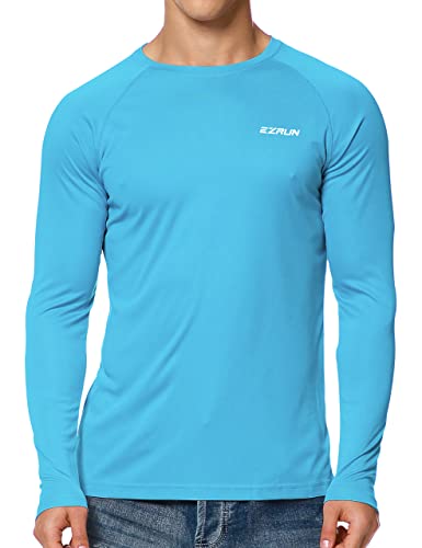 EZRUN Mens Sun Protection Swim Shirt Lightweight UV Sun Shirts Quick Dry UPF 50+ Fishing Shirts2
