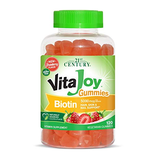 21st Century Vitajoy Biotin Gummies, (27729), Strawberry, 120 Count