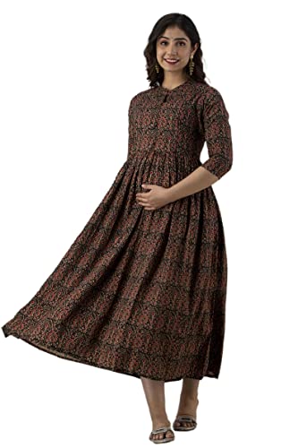 Image of New Elite Rayon Anarkali Maternity Feeding Kurti with Both Side Zipper