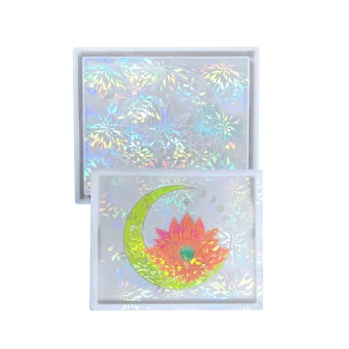 Moule résine fleur lune en silicone pour plateau bijoux - 4