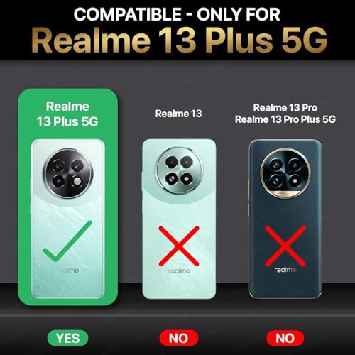 Image of KIVANO LUXE Compatible for Realme 13 Plus 5G / Realme P1 Speed 5G Luxury Handmade Leather Magnetic Flip Folio Case | Card Holder & Kickstand | Slim Protective Cover | Unisex - Green