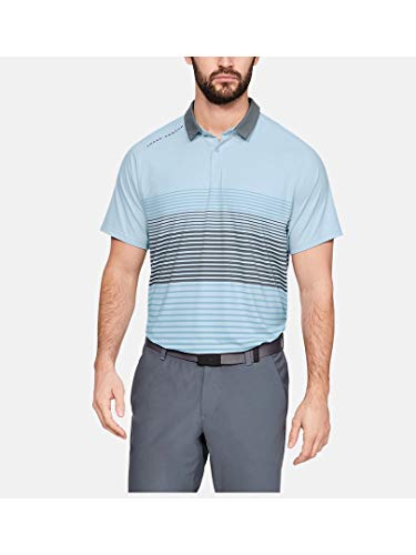 Under Armour Iso-Chill Power Play Polo, Code Blue Pitch Gray, Small