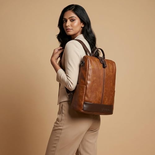 Image of VISMIINTREND Backpack for Women | Stylish Vegan Leather Backpack Bags for Women | College Bag for Girls | Office, Travel & Daily Use | Trendy Women Backpack | Gift for Wife, Sister & Friend