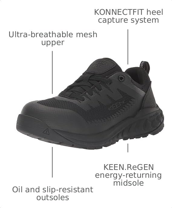 Image of KEEN Utility Women's Arvada Low Height Composite Toe Breathable Industrial Work Sneakers