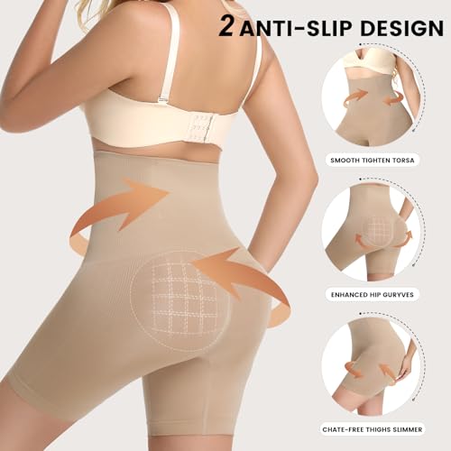 3 PCS High Waisted Tummy Control Shapewear for Women Butt Lifter Body Shaper Shorts3
