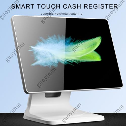Image of Touch Screen Cash Register Monitor, 15.6 inch Touchscreen, All-in-One Cash Register, Adjustable Angle for Retail, Restaurant, 4GB RAM, 64G SSD, Hardware Only