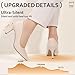 IDIFU Nude High Heels Pumps Closed Toe Heels Women's Pumps Stiletto Pointed Toe Dress Shoes Wedding Prom Bridal Work Office Bride Trendy Dressy Comfortable Classic Pumps Shoes(Nude Nubuck,9)