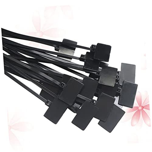 250 piezas de bridas para cables de nailon negras con dientes auto-bloqueantes y borde redondeado para organización de cables en casa o garaje miniatura 4