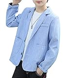 Kids Boys Classic Suit Coat Formal Blazer Jacket Fashion Blazers Casual Jackets Blue
