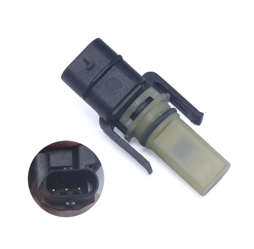 Intake Air Temperature Sensor 06K907386A B D F 06N907386 12V 3-Pin for Audi A4 Q5 for VW Passat Tiguan 2011-2021 Charge Air Temp Sensor Replacement