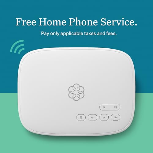 Image of Ooma Telo Air VoIP Free Internet Home Phone Service and HD3 Handset