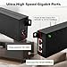 ThePoEstore 60W Gigabit PoE++ Injector - 10/100/1000Mbps, RJ-45 Shielded, IEEE 802.3af/at/bt Compliant, PoE Switch Powerline Network Adapter for High Power Ethernet Devices, Up to (328 FT) 100M
