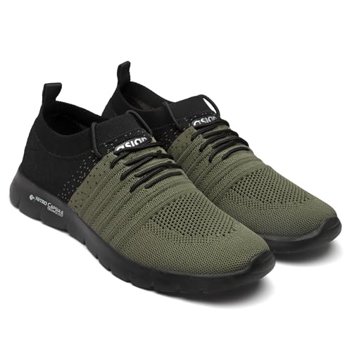 Image of ASIAN Storm-02 Men's Walking Shoes with Stretch-Knit Fit, Nitro Capsule Cushioning & Flexible Lightweight Sole