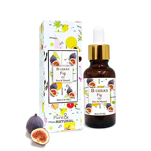 Image of B-URBAN Fig Oil, Pure And Natural Fig Oil With Dropper,High Concentration Of Vitamin E |Skin Care (Moisturize, Nourish, Rejuvenate),Hair Care (Prevent Dry Brittle And Split Ends)-30ml