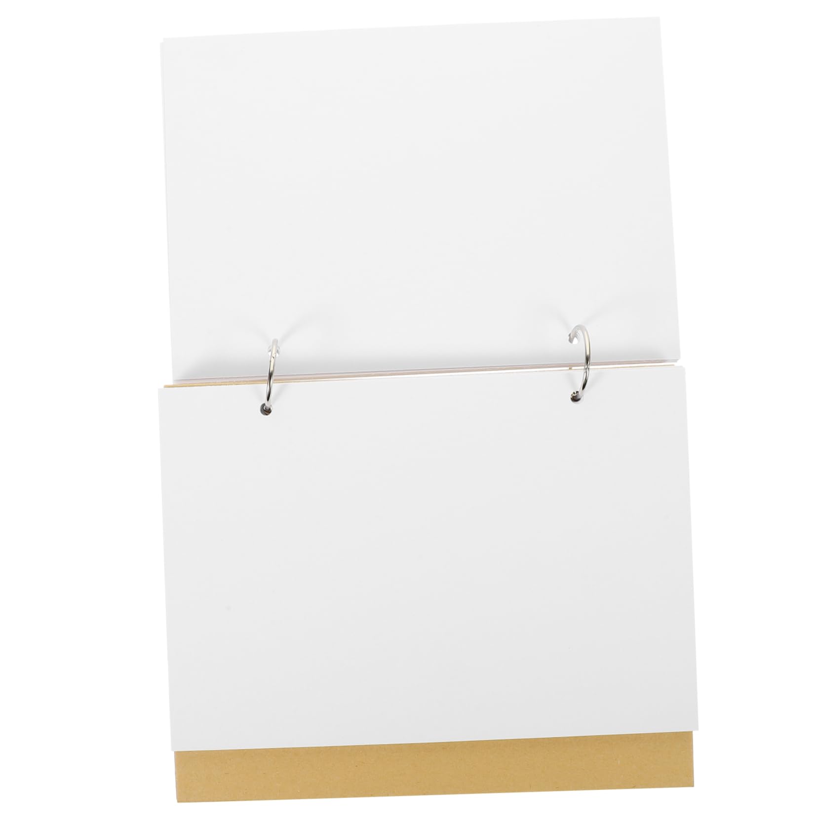 Lurrose 4stücke Handgefertigter Tischkalender Weißkarton Mit Kraftpapier-umschlag Leerer Kalender Für Büro Zuhause Und Schule Individuell Gestaltbar Praktische Desktop-dekoration